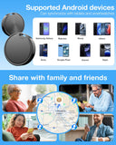 Android Find Hub Bluetooth Tracker Tag 4 Pack, UWB Distance Display, IP65 Waterproof, 2-Year Battery, Google Certified Item Locator