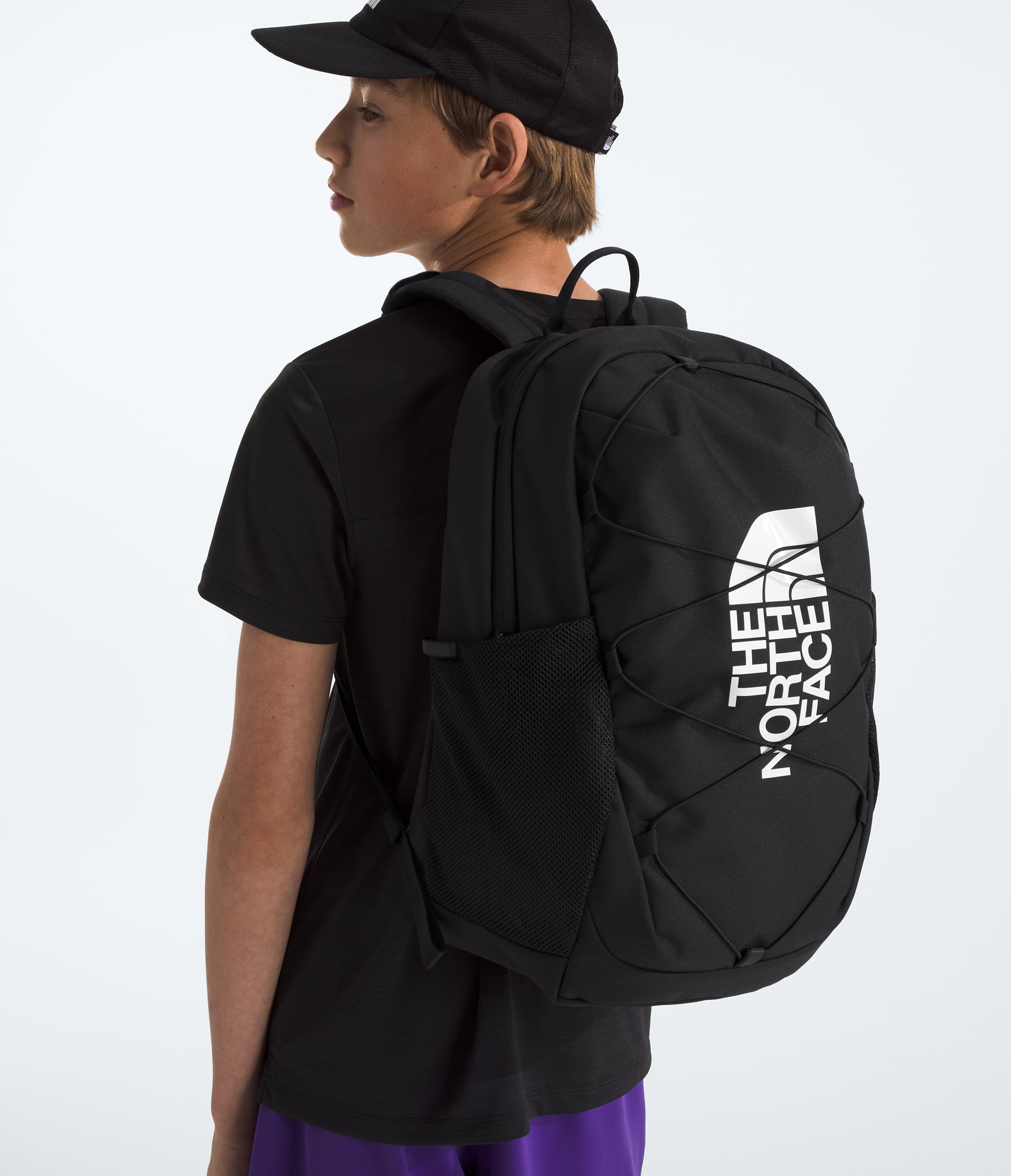 The North Face Kids Court Jester Backpack – Water-Repellent 24.6L School & Travel Pack (TNF Black)