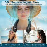 Portable Bladeless Neck Fan with 3 Speeds – USB Rechargeable Hands-Free Cooling Fan for Travel, Outdoor & Office