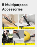 HOTO Cordless Handheld Car Vacuum Cleaner 4-in-1 Mini Air Duster Blower 20000Pa Portable Cleaning Tool Black