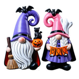 Halloween Gnomes Figurines – Cute Resin Gnome Tabletop Decorations for Home, Tiered Trays & Autumn Centerpieces