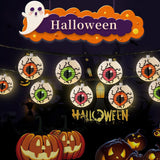 Halloween Eyeball String Lights – Multicolored Lantern Design (Indoor & Outdoor, Waterproof)
