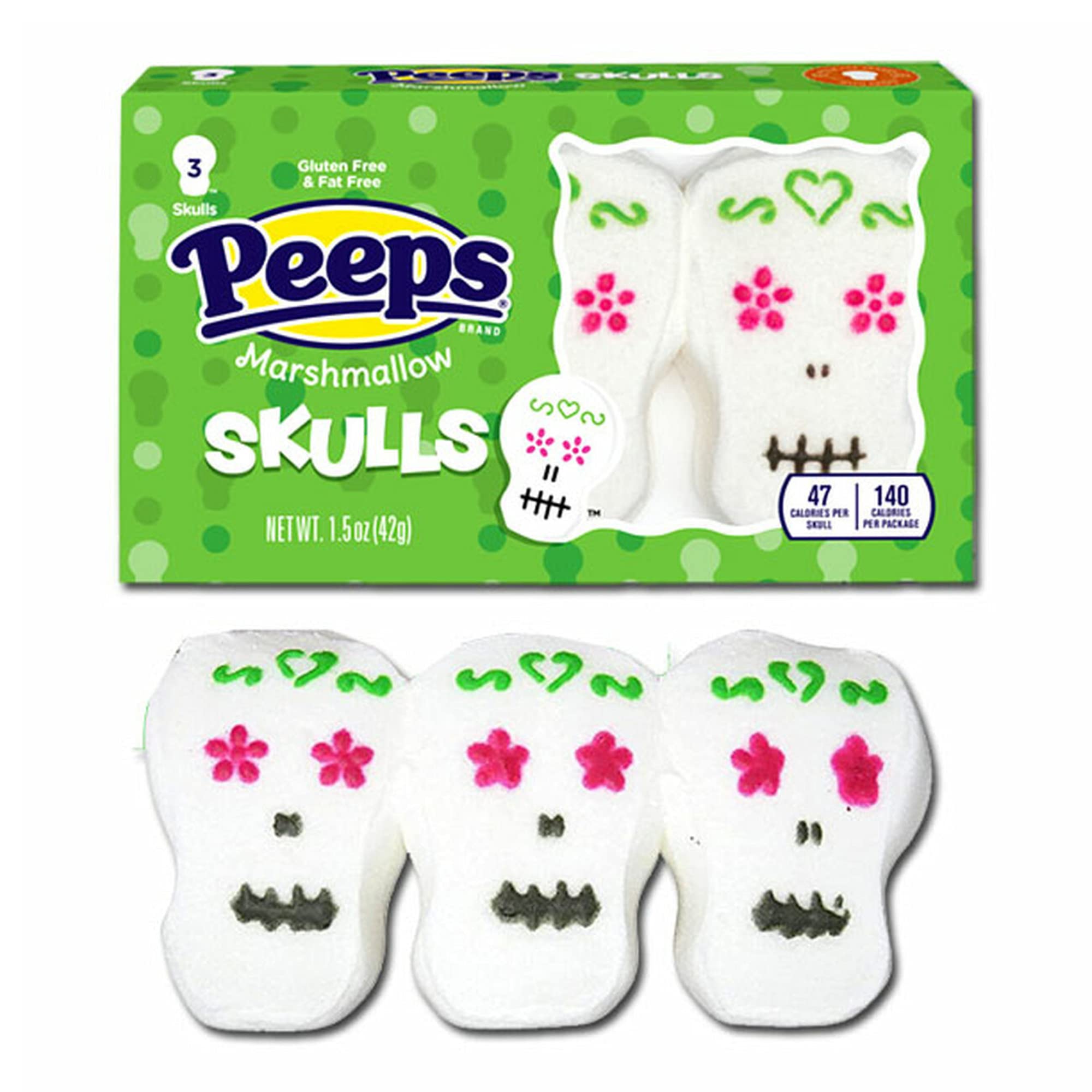 PEEPS Halloween Marshmallow Characters Variety Pack – Ghosts, Skeletons, Pumpkins & Frankenstein (2025 Limited Edition)