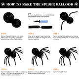 Halloween Birthday Decorations Party Supplies Halloween Themed Party Favors 105 Pcs Including Spider Web, Backdrop, Tablecloth, Cake Toppers, Spider Bat Wall Stickers, Balloons Arch and kit