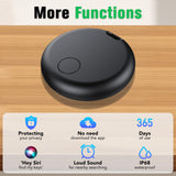Apple Find My Bluetooth Tracker 4-Pack, Smart Key Finder and Luggage Locator with IP67 Waterproof and Replaceable Battery