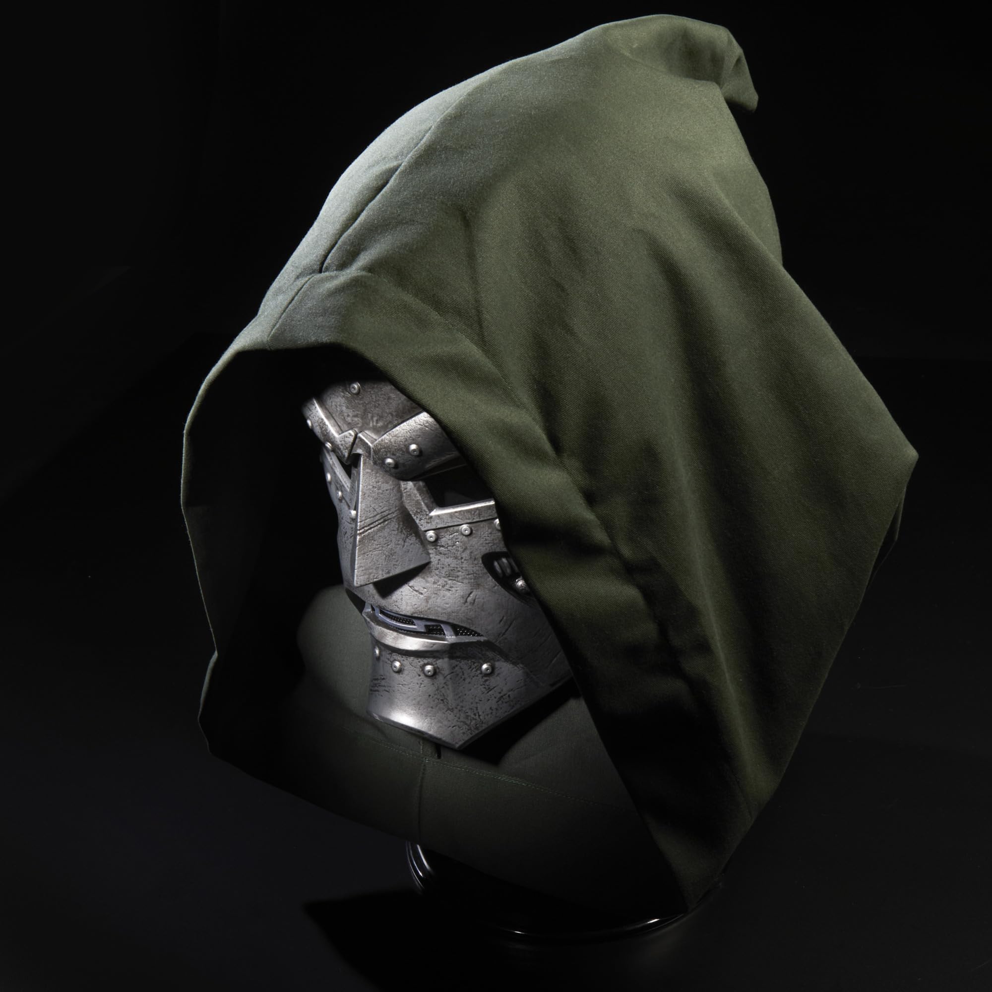 Marvel Legends Doctor Doom Premium Helmet – 1:1 Scale Collectible with Removable Hood & Display Stand