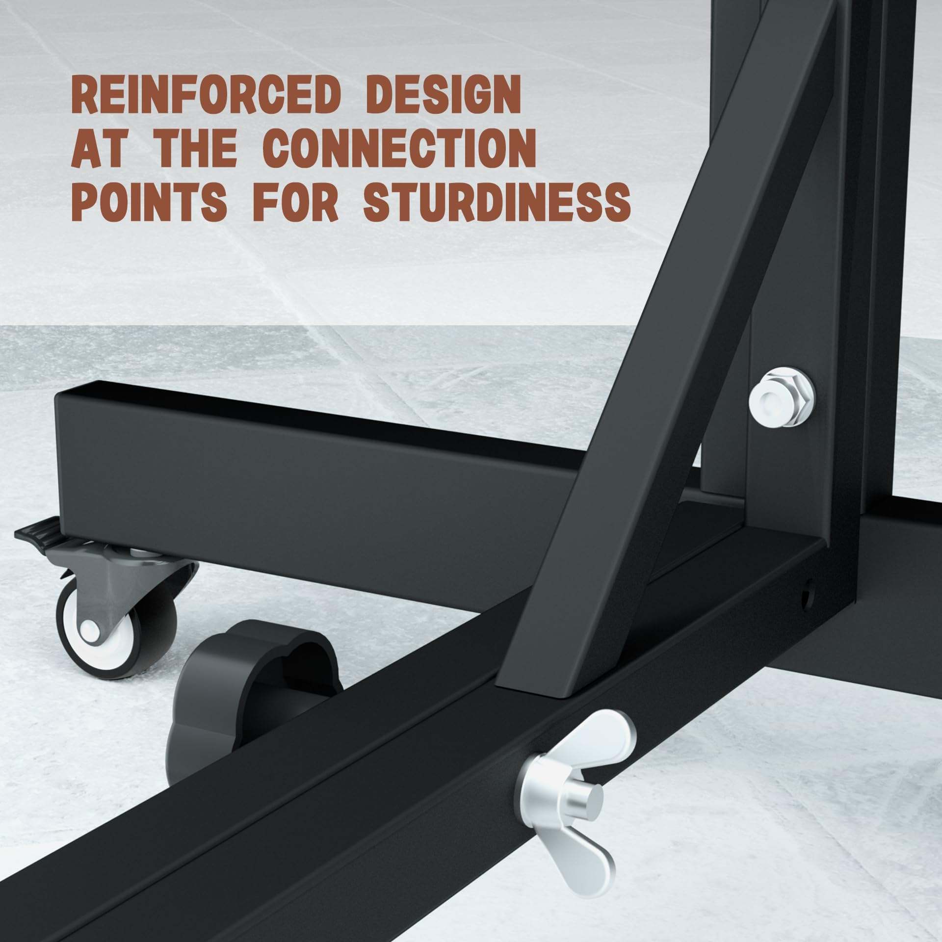INNOVART Mobile Blueprint Storage Rack – Adjustable Rolling Vertical Plan Holder for Large Documents (Black)