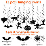 Halloween Party Decoration Kit – Complete Hanging Swirls & Banner Set with Bats, Ghosts & Pumpkins