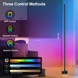 RGB Corner Floor Lamp – 16 Million Colors Smart LED Mood Light with App & Music Sync