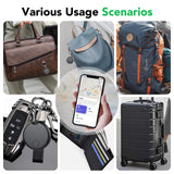 Apple Find My Bluetooth Tracker 4-Pack, Smart Key Finder and Luggage Locator with IP67 Waterproof and Replaceable Battery