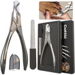 Professional Dog Nail Clippers Set with Ultra-Sharp Stainless Steel Blades – Precision Pet Nail Trimming Tool with Safety Spring Design (Glossy Edition)