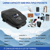 GEMGOAL Classic Minimalist Laptop Backpack – Water-Resistant Travel & Gym Backpack for Work and Daily Commute – Black