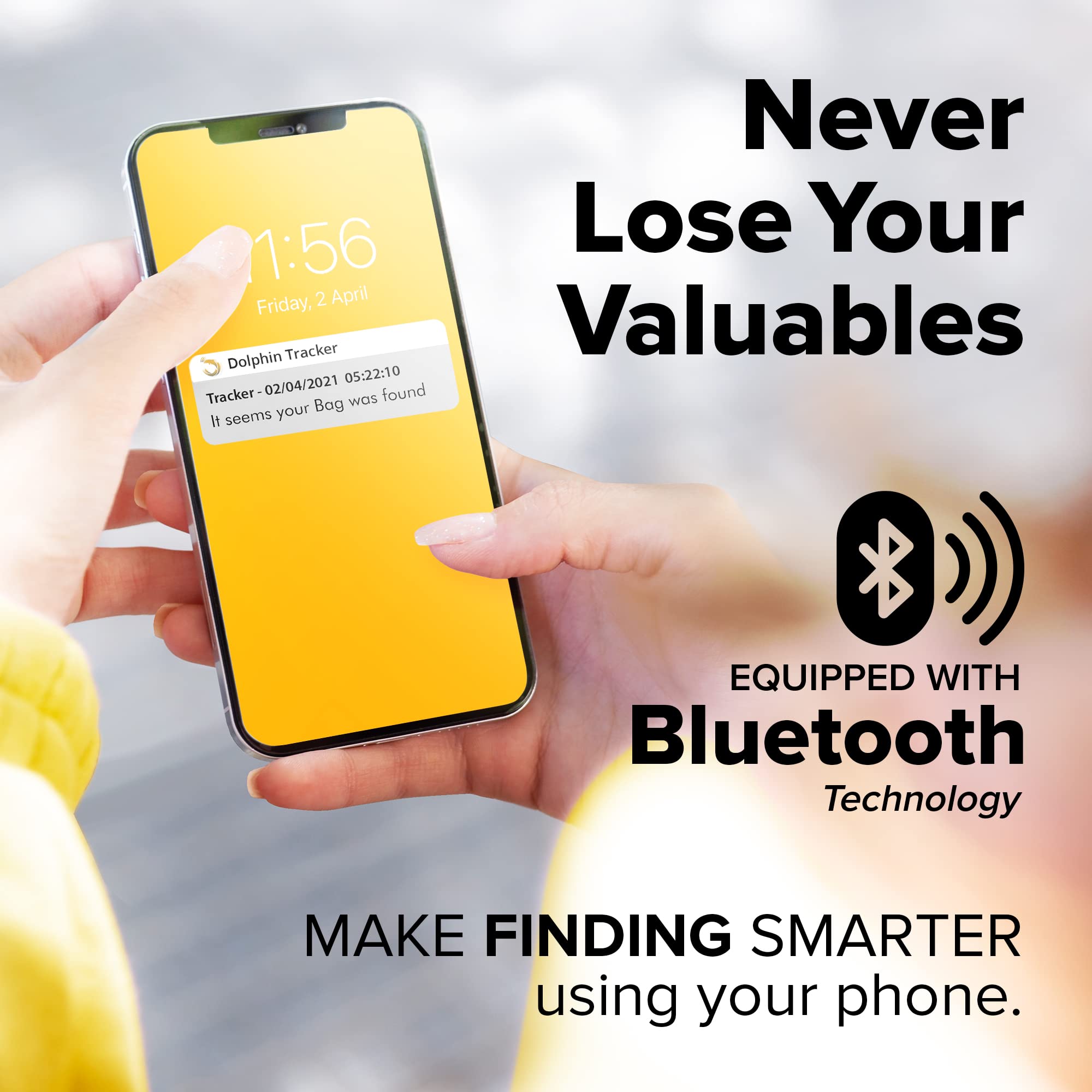 Bluetooth Smart Travel Padlock with App Control, TSA Approved Keyless Lock, Rechargeable Waterproof Luggage Security Lock Silver