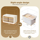 4-Tier Stackable Storage Bins with Wheels, Locking Doors & Lids – Large Mobile Organizer for Home & Office