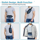 Travel Inspira RFID Anti-Theft Money Belt – Ultra-Slim Hidden Passport & Cash Wallet (Navy Blue)