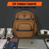 Welkinland 24-Hour Executive Business Backpack with Toiletry Bag – 28L Carry-On Laptop Backpack for 16″ Devices