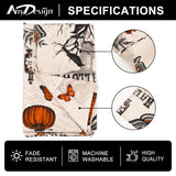 Halloween Gothic Tablecloth – Vintage Skull, Bat, Pumpkin & Rose Polyester Cover (60" x 104")