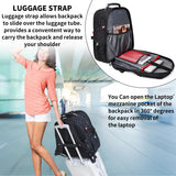 Extra Large 50L Travel Laptop Backpack – Airline-Approved Carry-On with USB Charging & Lock (17″)