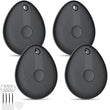 MFi Certified Apple Find My Bluetooth Tracker Tag 4 Pack, Ultra-Light Smart Item Locator with 90dB Alert and 1-Year Battery