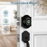 Smart Fingerprint Door Lock with Bluetooth App Control, Keyless Entry Deadbolt, Auto Lock Security System for Front Doors
