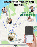 Android Air Tracker 4-Pack Bluetooth Item Locator, Find Hub Compatible Smart Luggage and Key Tracker with Replaceable Battery