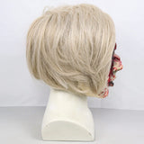 Scary Demon Woman Mask – White Horror Halloween Mask with Silver Hair & Bloody Eye Worm Design (Adult Size)