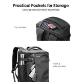 Tomtoc 40L Carry-On Travel Backpack TSA Friendly, Flight Approved Business Rucksack for 17.3 Inch Laptop
