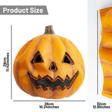 Realistic Pumpkin Latex Mask – Scary Halloween Horror Mask for Adults & Kids, Non-Toxic Natural Latex Full Head Mask