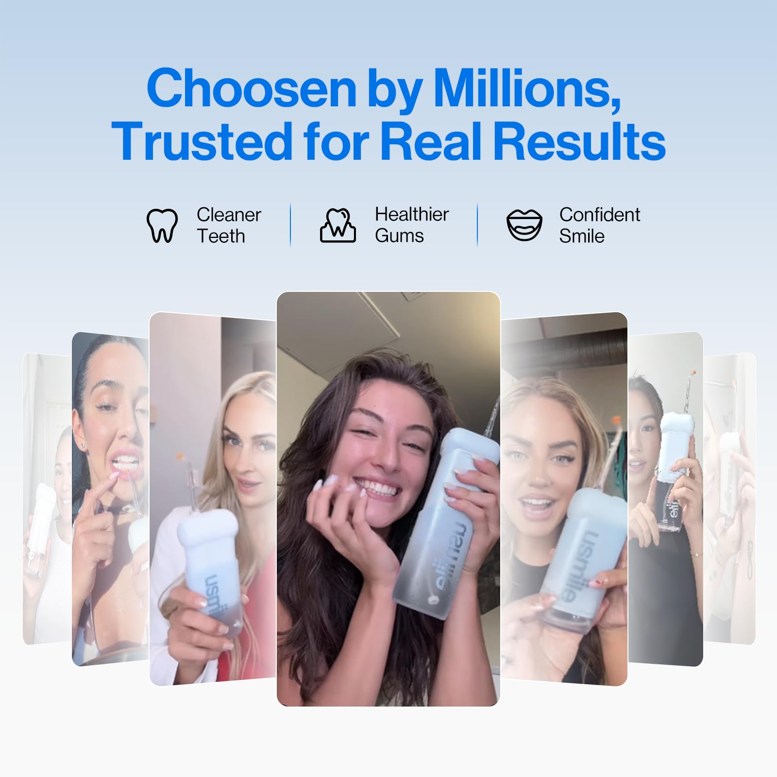 Portable Water Flosser for Teeth Cleaning – Cordless Dental Oral Irrigator with 4 Modes, Long Battery Life & IPX7 Waterproof Design (White)