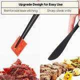 Reusable Travel Utensil Set with Case – Stainless Steel Fork, Spoon, Knife & Chopsticks Portable Cutlery Kit for Work, Camping & Lunch (Black)