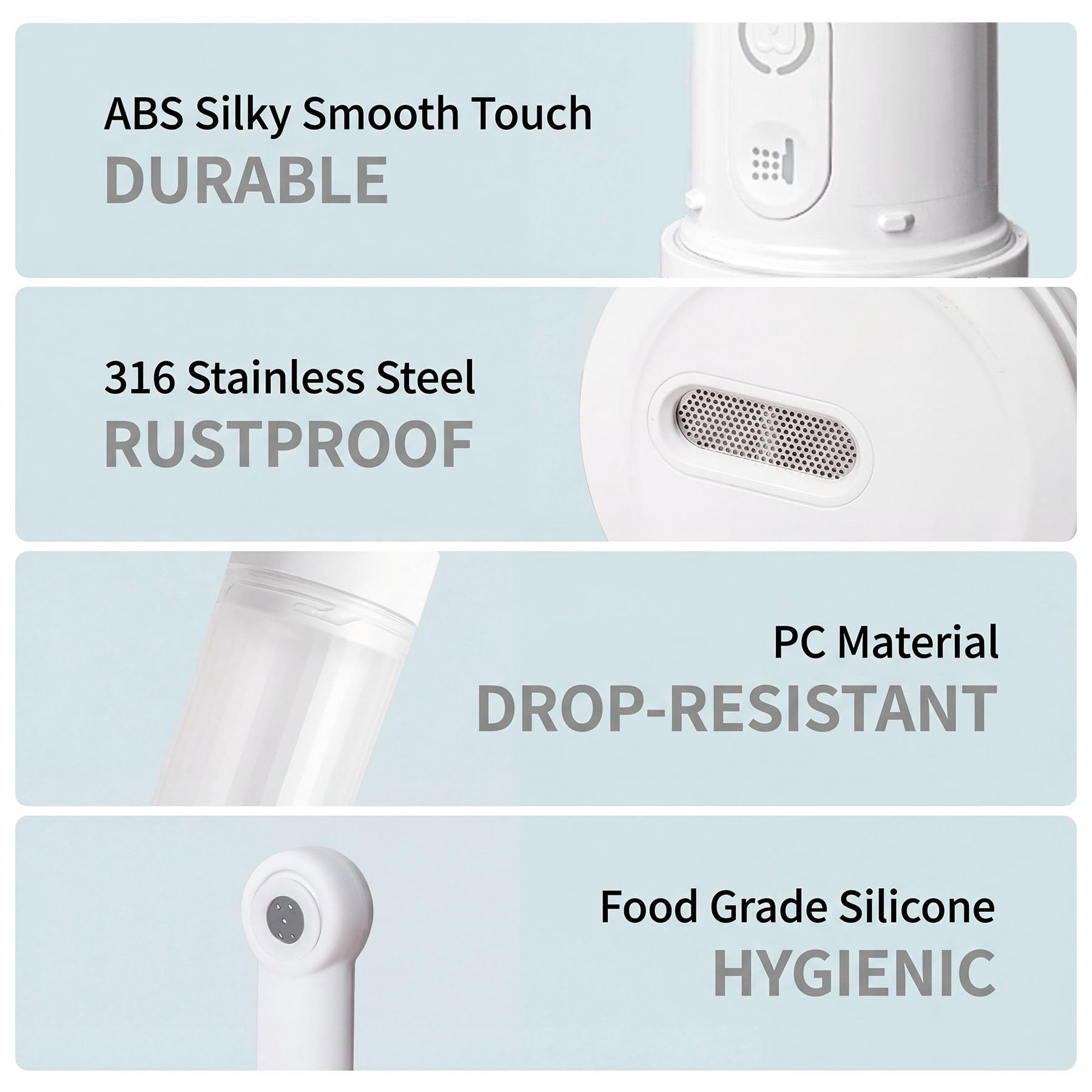 Rechargeable Portable Travel Bidet – Electric Handheld Hygiene Sprayer with Adjustable Nozzle (White)