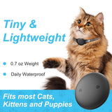 Mini GPS Cat Tracker Collar Apple Find My Compatible Waterproof Reflective Smart Cat Tracking Device No Subscription