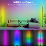 RGB Corner Floor Lamp – 16 Million Colors Smart LED Mood Light with App & Music Sync
