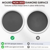 Non-Skid Lazy Susan Turntable Organizer (4-Pack, 10”) – Rotating Storage for Kitchen, Pantry, Fridge & Vanity