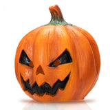 CreepyParty Latex Halloween Mask – Adjustable Fit Scary Orange Face Mask for Adults, Realistic Horror Costume Accessory