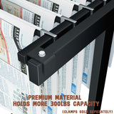 INNOVART Mobile Blueprint Storage Rack – Adjustable Rolling Vertical Plan Holder for Large Documents (Black)