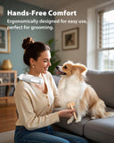 Hands-Free Pet Hair Dryer with Neck Strap, High-Speed Airflow, Negative Ion Technology, and Adjustable Heat and Speed Settings for Dogs and Cats