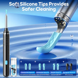 Wireless Ear Wax Removal Tool with 1080P HD Camera & App Control – Smart Ear Cleaner Kit with LED Lights and Rechargeable Battery (Black Edition)