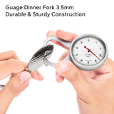 40-Piece Hammered Stainless Steel Flatware Set for 8 – 18/10 Cutlery, Mirror Finish (Silver)