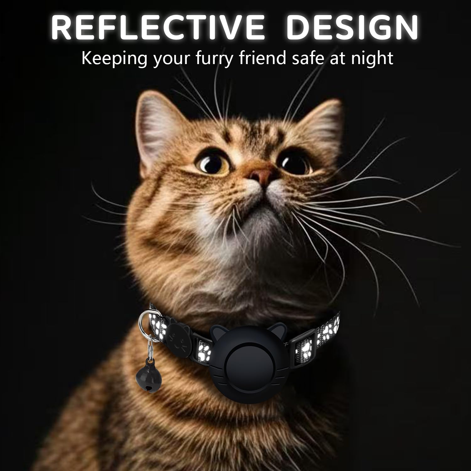 Android GPS Cat Tracker Collar Smart Bluetooth Pet Locator Waterproof Google Find My Device Compatible
