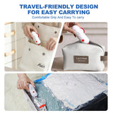 USB Vacuum Storage Bag Set with Electric Pump – Travel Compression Bags for Clothes & Luggage Space Saver