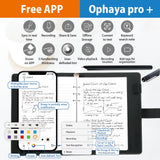 Ophaya Pro+ Smart Pen & Notebook Set – Real-Time Sync, OCR Text Conversion & Audio Recording (Black)
