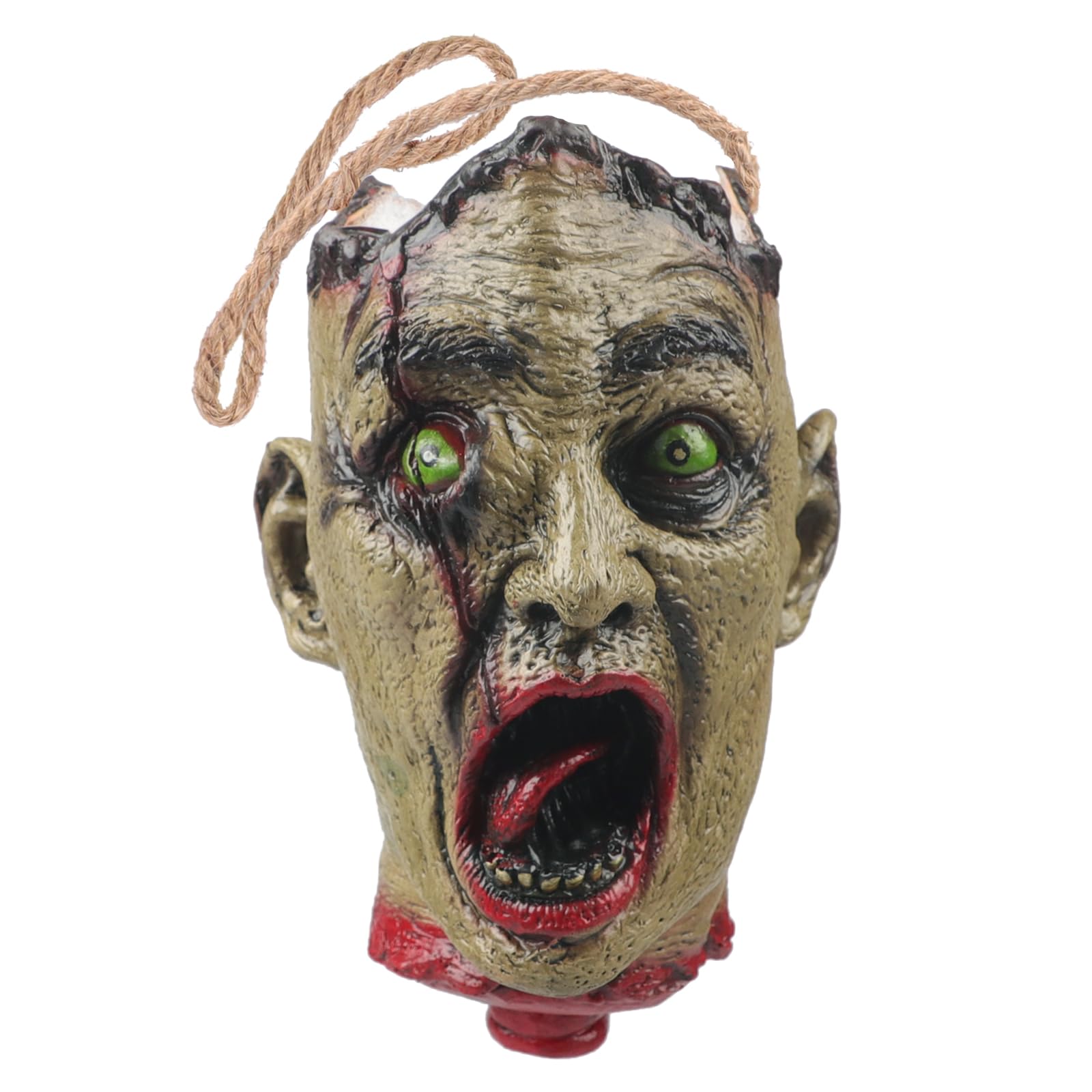 Halloween Skull Candy Bucket – Green Skeleton Trick-or-Treat Bag with Handle (Durable Reusable Candy Bowl Holder)