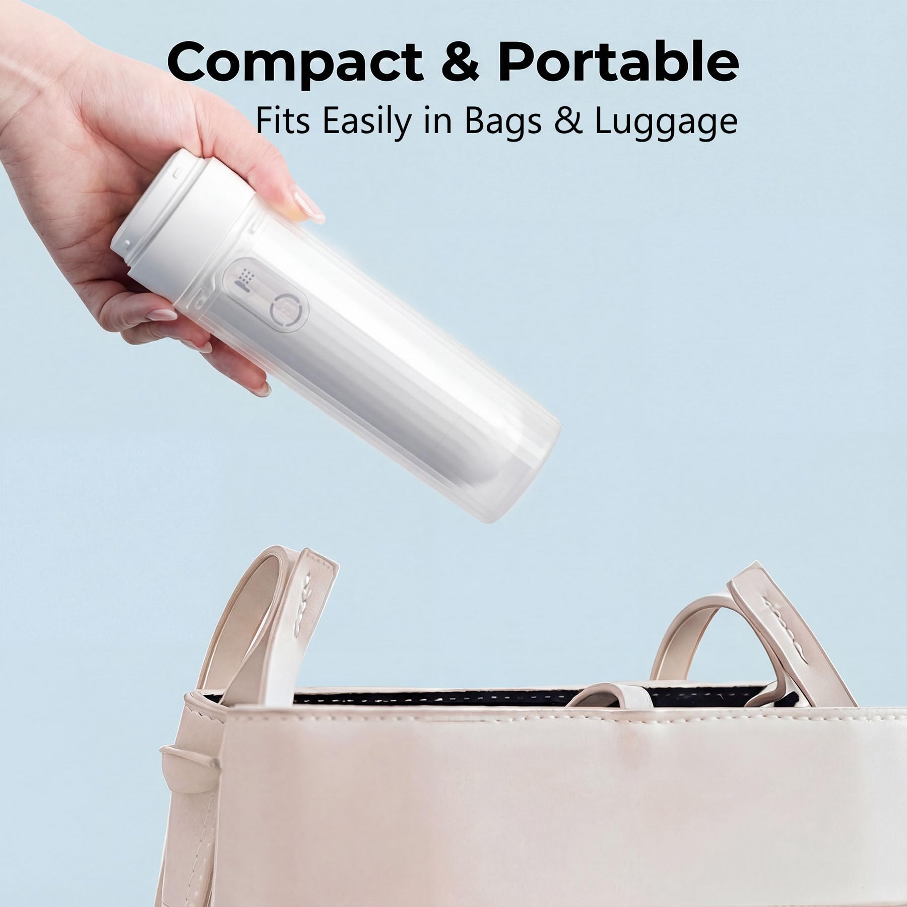 Rechargeable Portable Travel Bidet – Electric Handheld Hygiene Sprayer with Adjustable Nozzle (White)