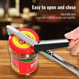 2-in-1 Adjustable Jar & Bottle Opener – Stainless Steel Lid Gripper for Weak Hands