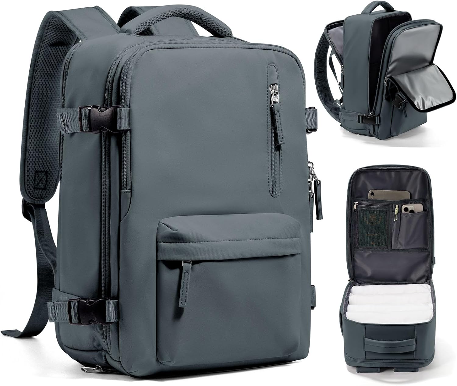 Travel Backpack Women,Carry On Backpack Flight Approved 18x14x8 inches Bag Spirit Airlines Personal ltem,College Sports Hiking Rucksack Waterproof Outdoor Casual Daypack Laptop Blackpack,Peacock Blue