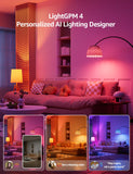 Lepro B1 AI RGBWW Smart WiFi Bulb A19 E26 – 16M Colors, Tunable White 2700K–6500K with LightGPM 4