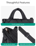 BAGSMART Mini Puffy Crossbody Bag for Women – Lightweight Small Travel Purse with Card Slots & Pockets (Black)