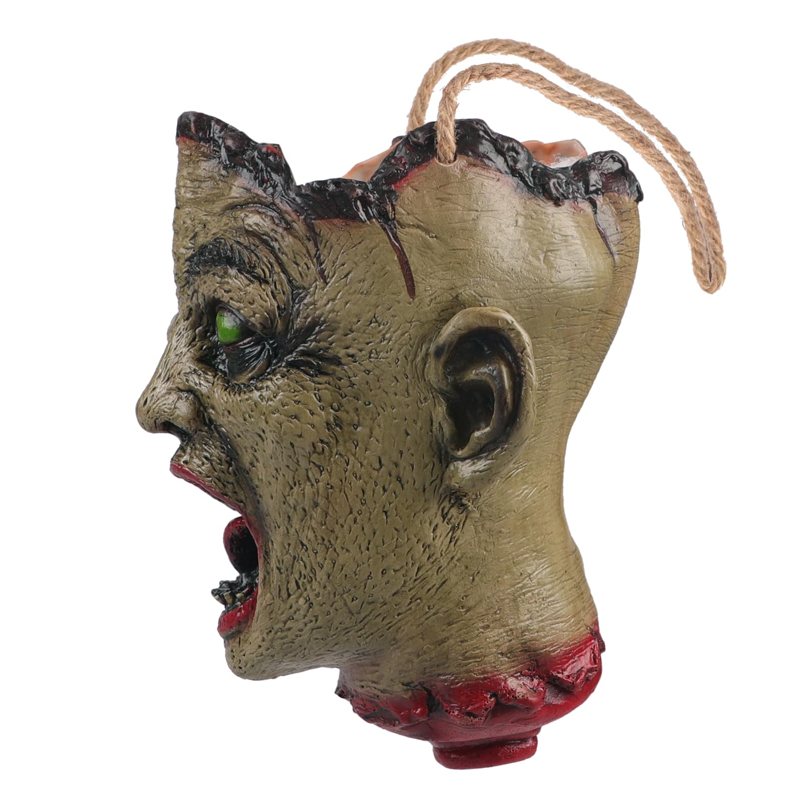 Halloween Skull Candy Bucket – Green Skeleton Trick-or-Treat Bag with Handle (Durable Reusable Candy Bowl Holder)