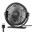 TriPole USB Desk Fan Portable Mini Personal Cooling Fan with 3 Speeds, 360° Adjustable Head and Quiet Strong Airflow for Office & Travel